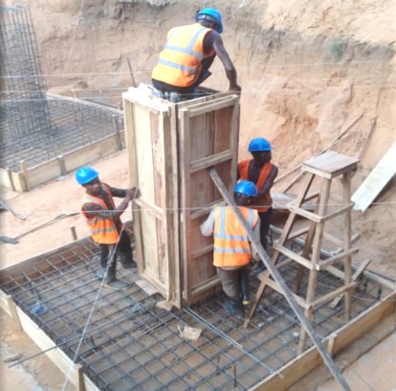 Image de l'implantation et de l'excavation du site Kenge 5